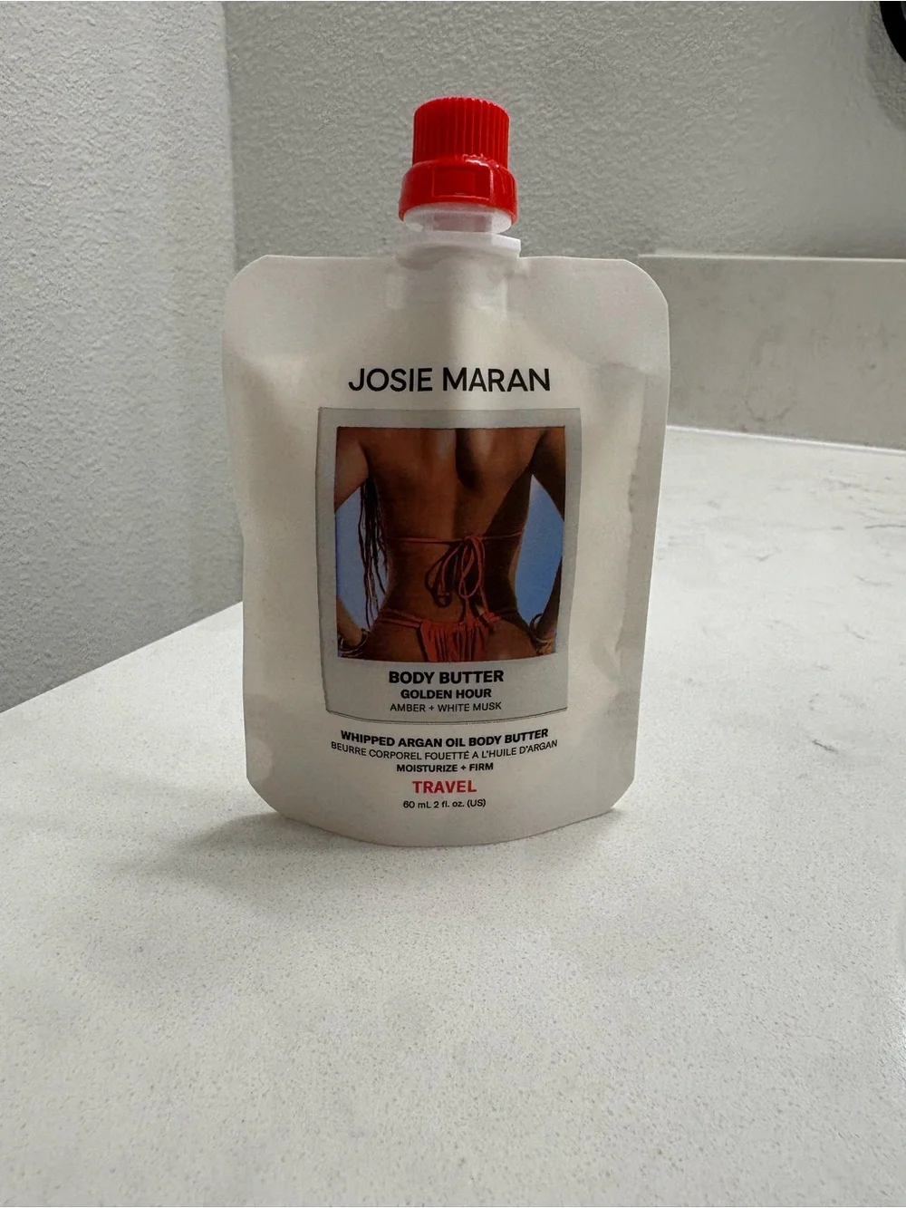 Josie Maran Golden Hour Whipped Argan Oil Body Butter - Travel